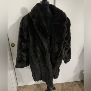 Faux fur coat